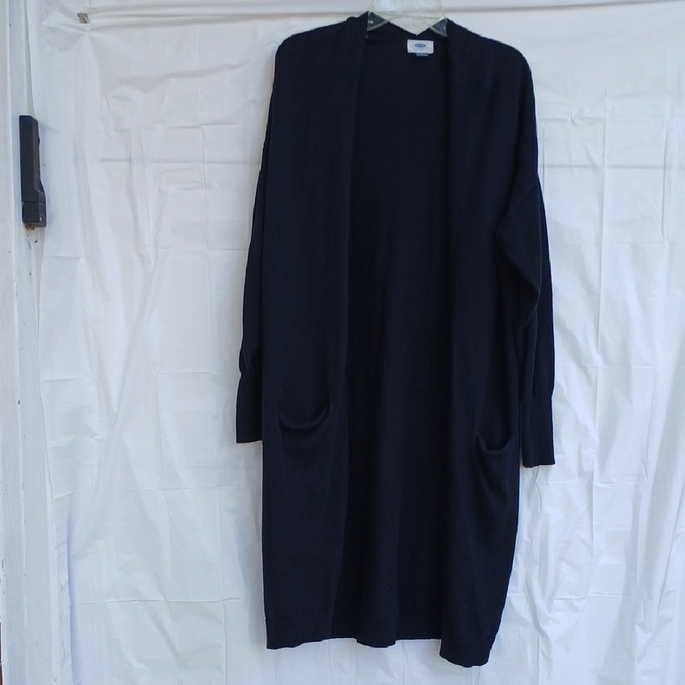Old Navy Knee Length Open Front Medium Sweater Cardigan Size LG
